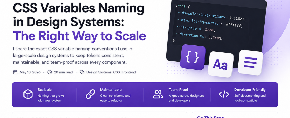 CSS Variables Naming in Design Systems: The Right Way to Scale