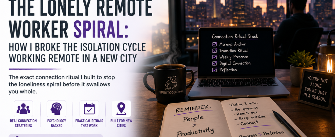 The Lonely Remote Worker Spiral: How I Broke the Isolation Cycle Working Remote in a New City