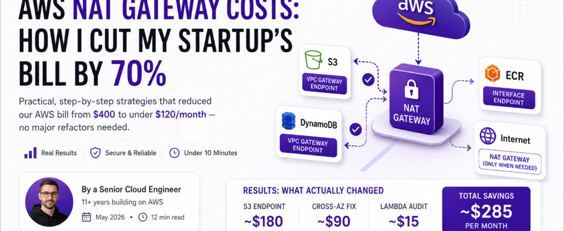 AWS NAT Gateway Costs: How I Cut My Startup’s Bill by 70%
