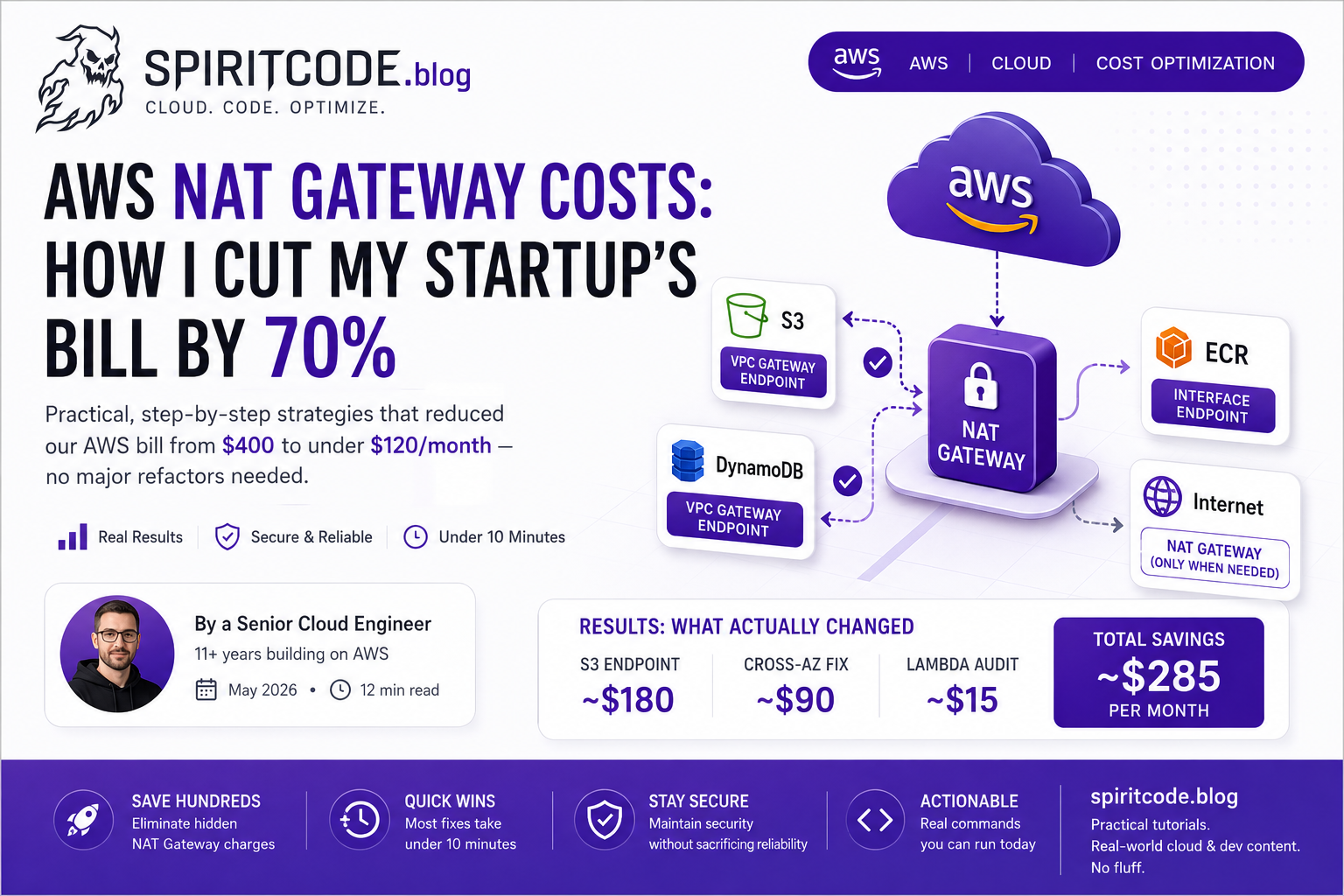 AWS NAT Gateway Costs: How I Cut My Startup’s Bill by 70%