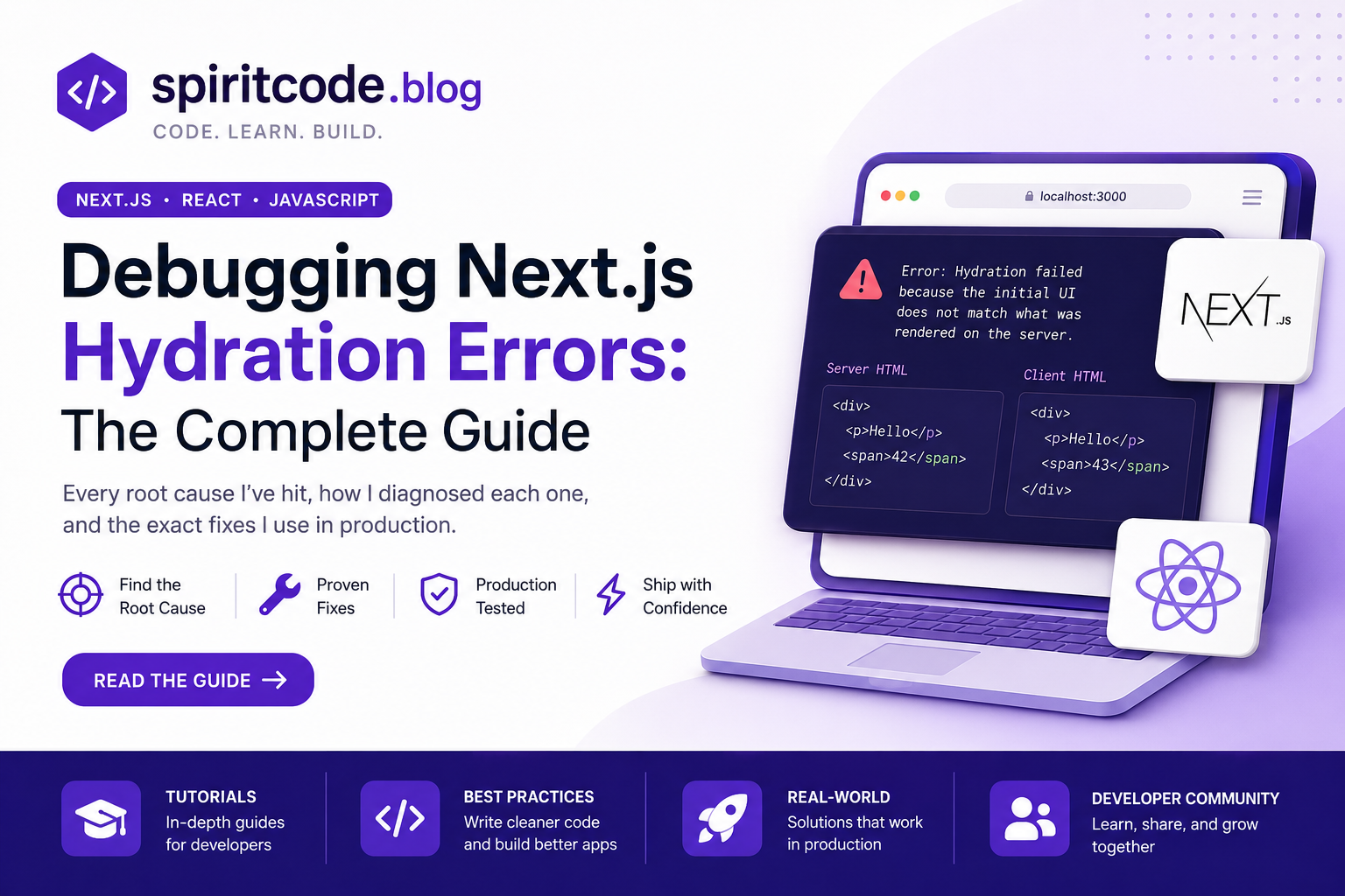 Debugging Next.js Hydration Errors: The Complete Guide