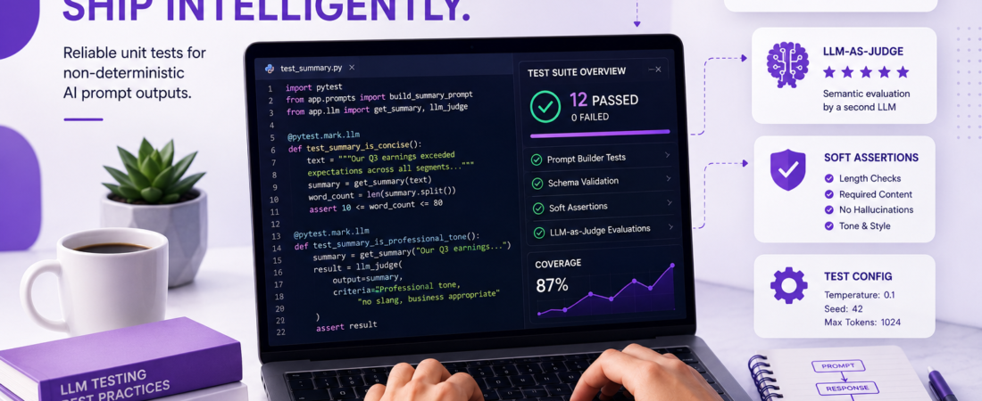Unit Testing AI Prompts: Reliable Tests for Non-Deterministic Outputs