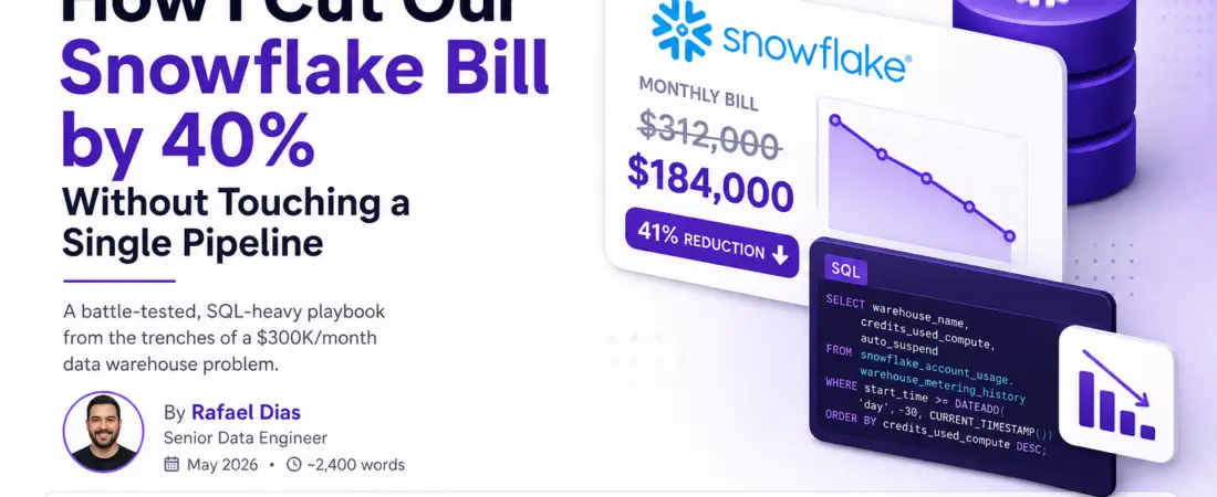 Why Your Snowflake Bill Is So High (And Exactly How I Fixed It)