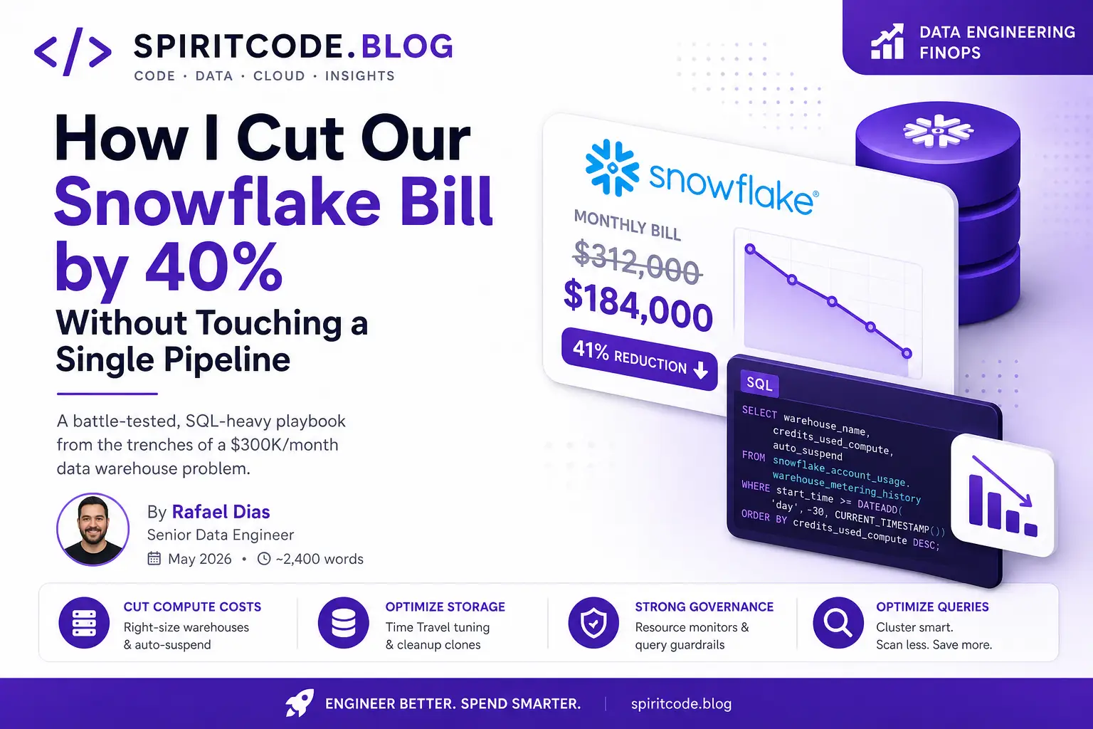 Why Your Snowflake Bill Is So High (And Exactly How I Fixed It)