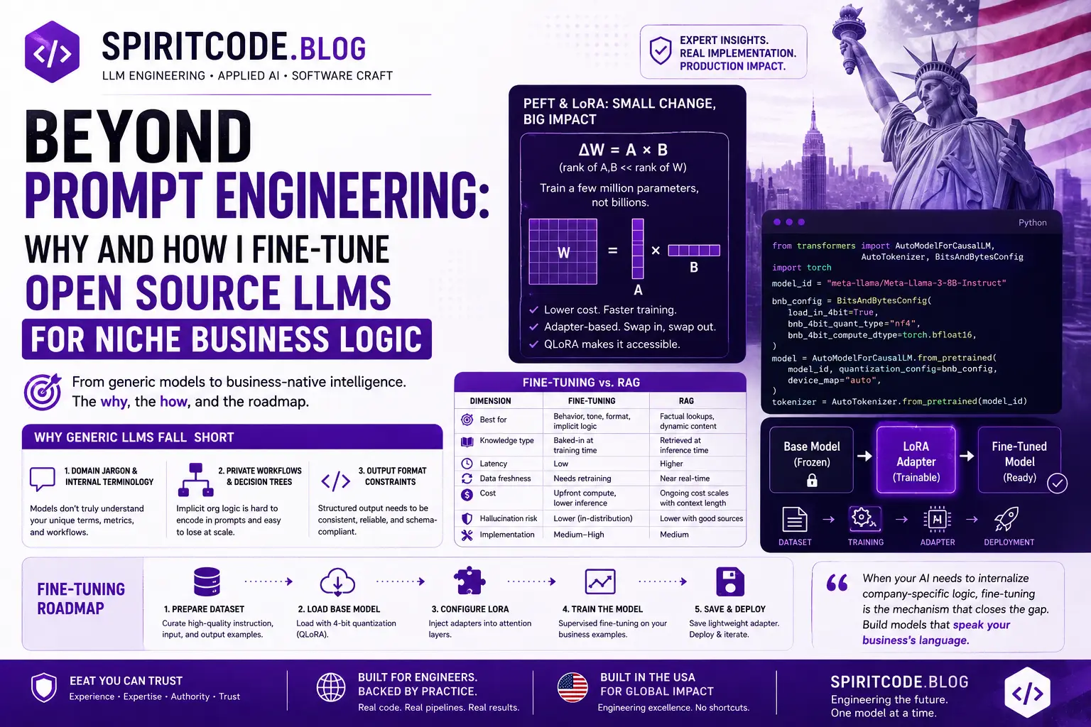 Beyond Prompt Engineering: Why and How I Fine-Tune Open Source LLMs for Niche Business Logic