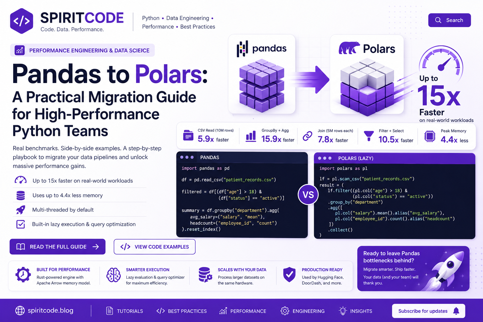 Pandas to Polars: A Practical Migration Guide for High-Performance Python Teams