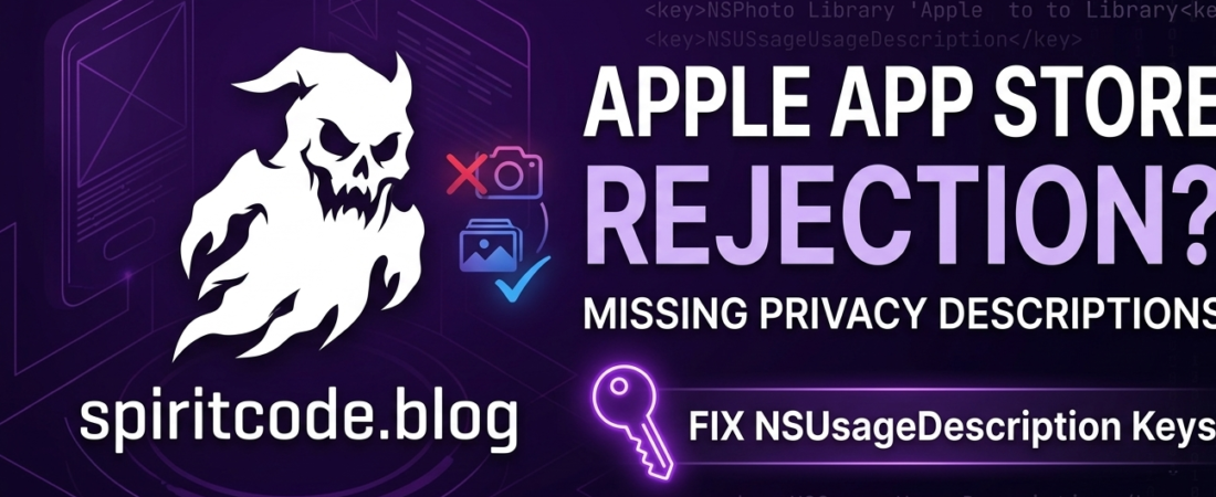 How to Fix Apple App Store Rejection for Missing Privacy Descriptions