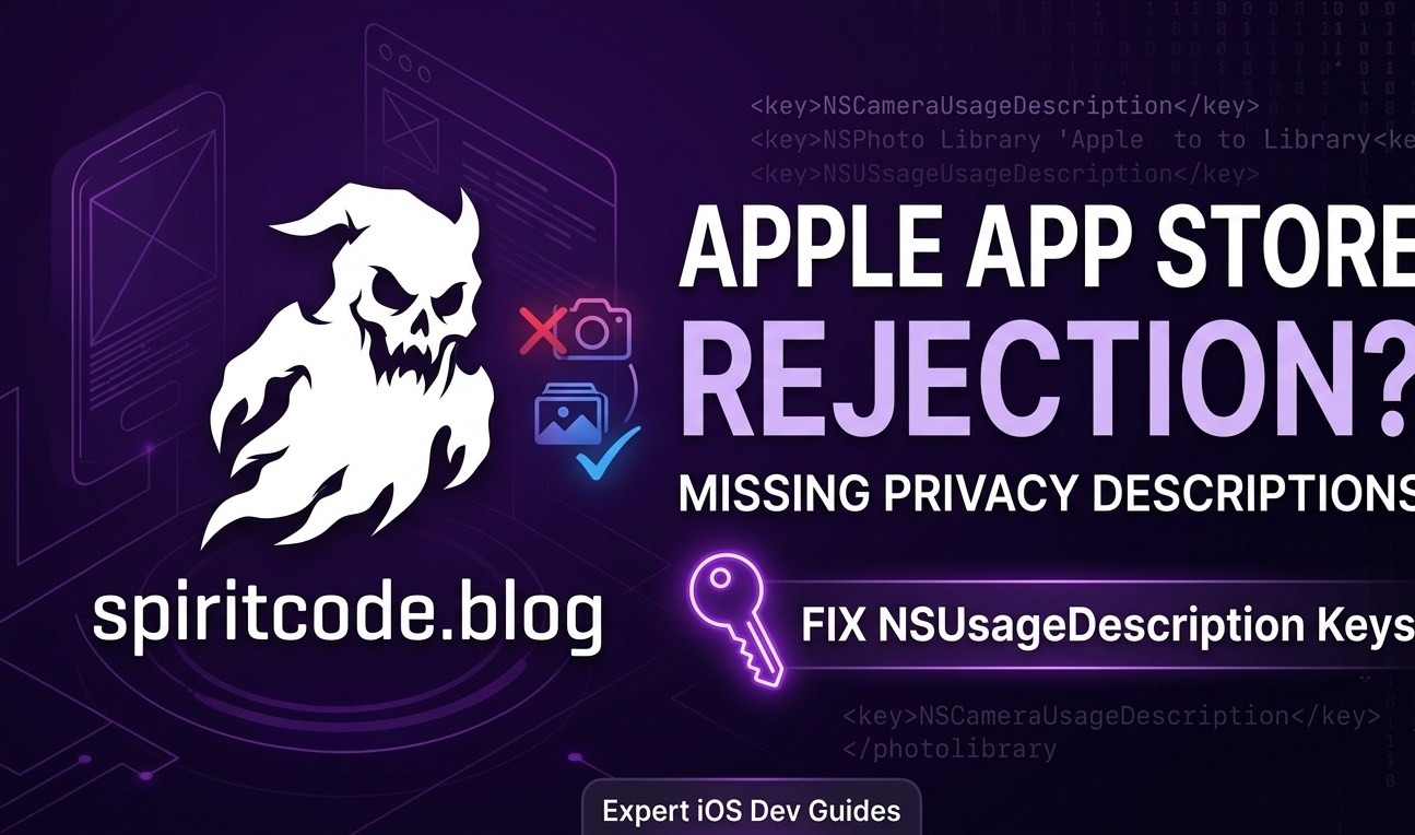 How to Fix Apple App Store Rejection for Missing Privacy Descriptions