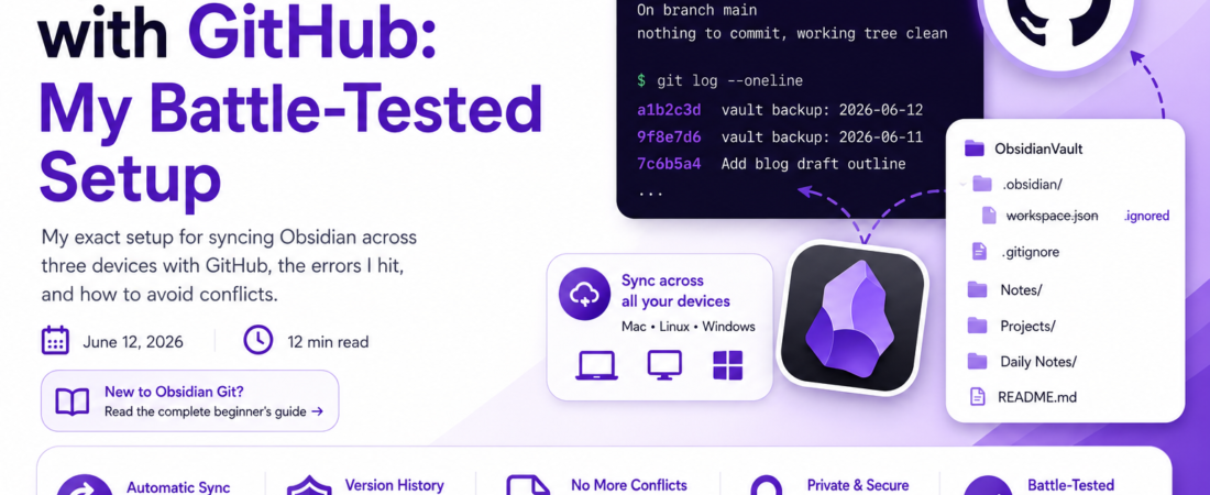 Sync Obsidian Notes with GitHub: My Battle-Tested Setup
