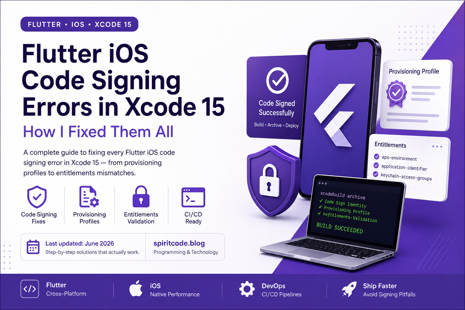 Flutter iOS Code Signing Errors in Xcode 15: How I Fixed Them All