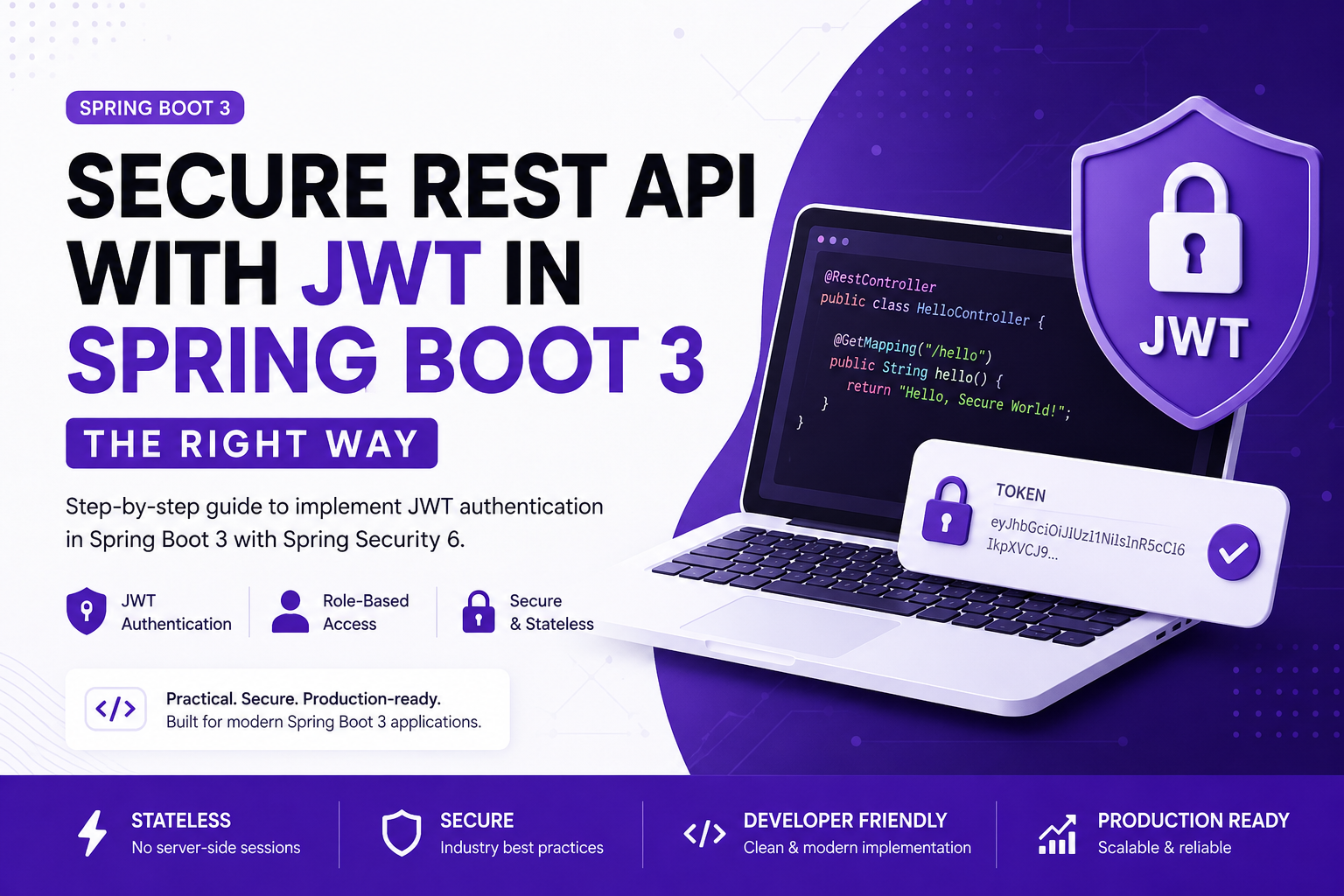 Secure REST API with JWT in Spring Boot 3: The Right Way