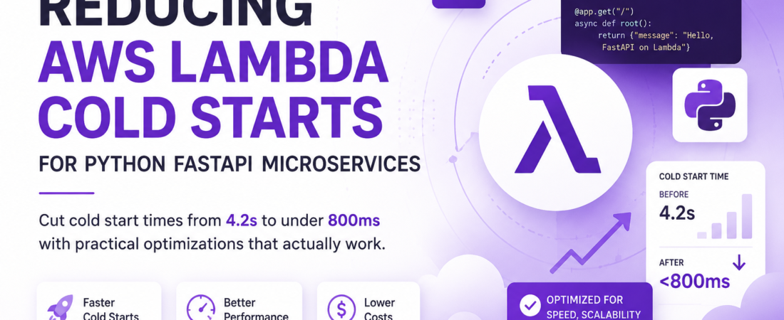 Reducing AWS Lambda Cold Starts for Python FastAPI Microservices