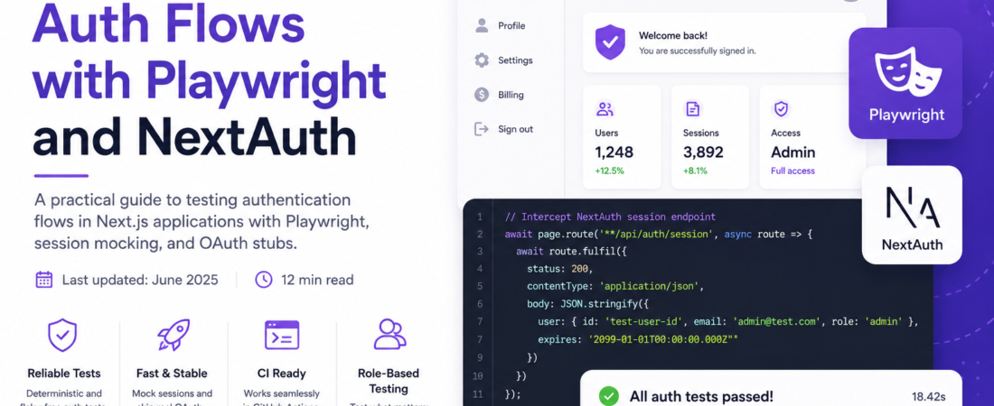 E2E Testing Auth Flows with Playwright and NextAuth