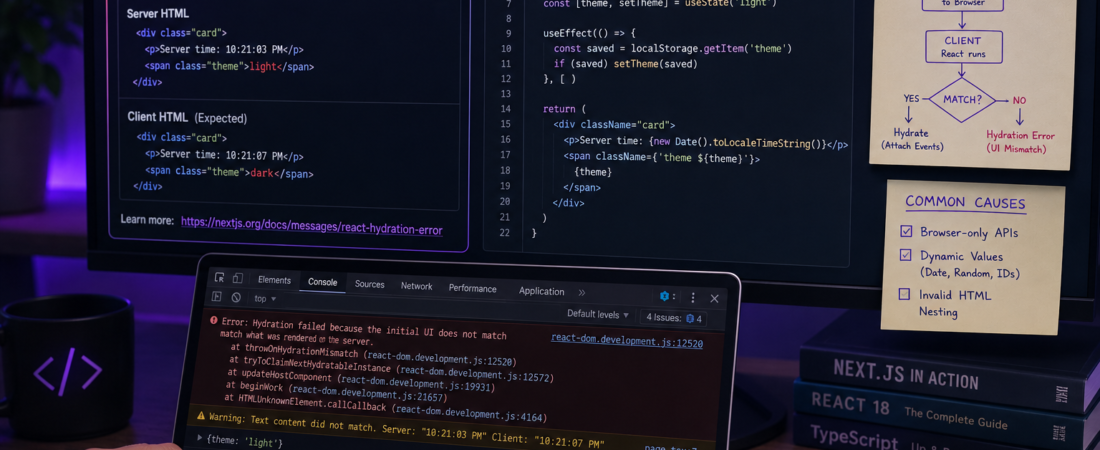 Debugging Next.js Hydration Errors: The Right Way to Fix Them