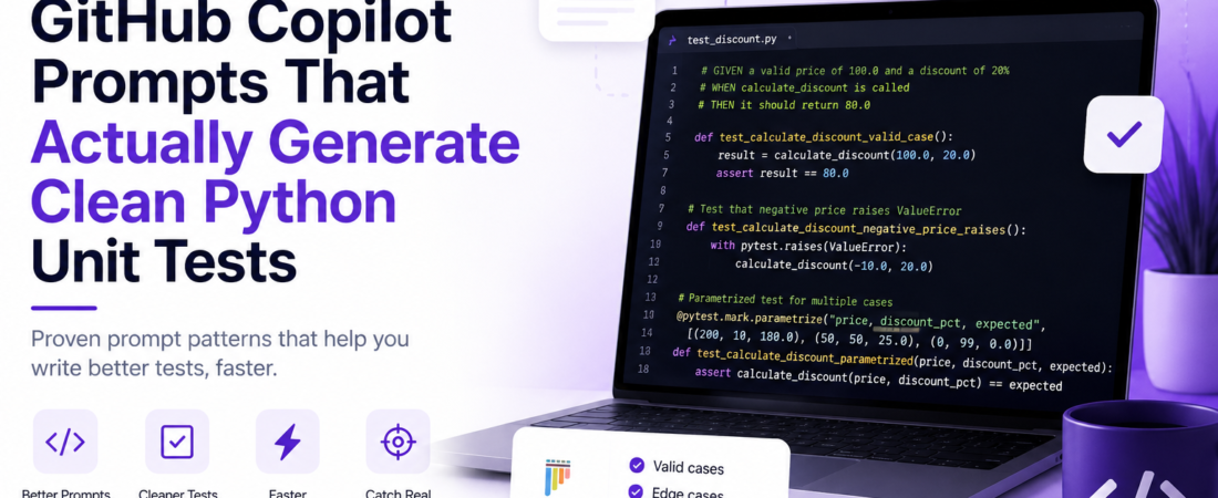 GitHub Copilot Prompts That Actually Generate Clean Python Unit Tests