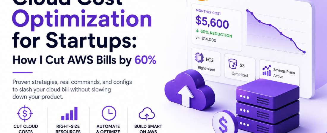 Cloud Cost Optimization for Startups: How I Cut AWS Bills by 60%