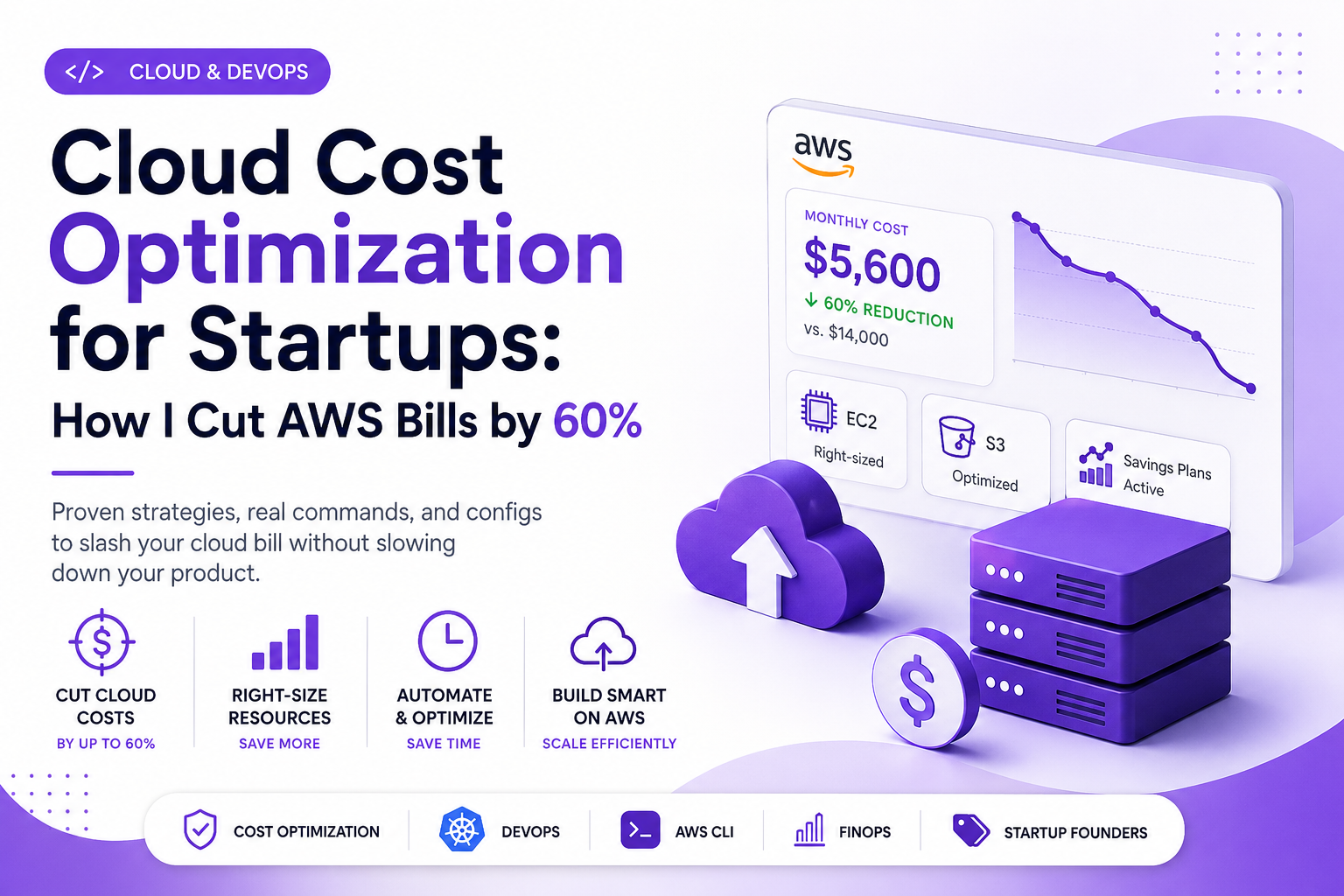 Cloud Cost Optimization for Startups: How I Cut AWS Bills by 60%