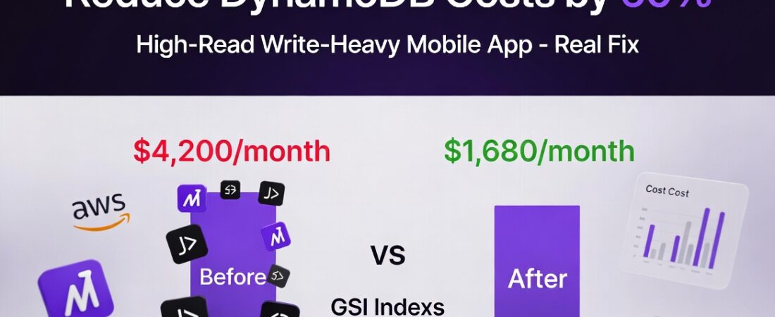 Reduce DynamoDB Costs by 60%: A Real Mobile App Fix