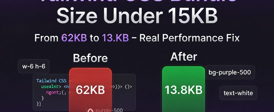 Reduce Tailwind CSS Bundle Size Under 15KB: My Fix