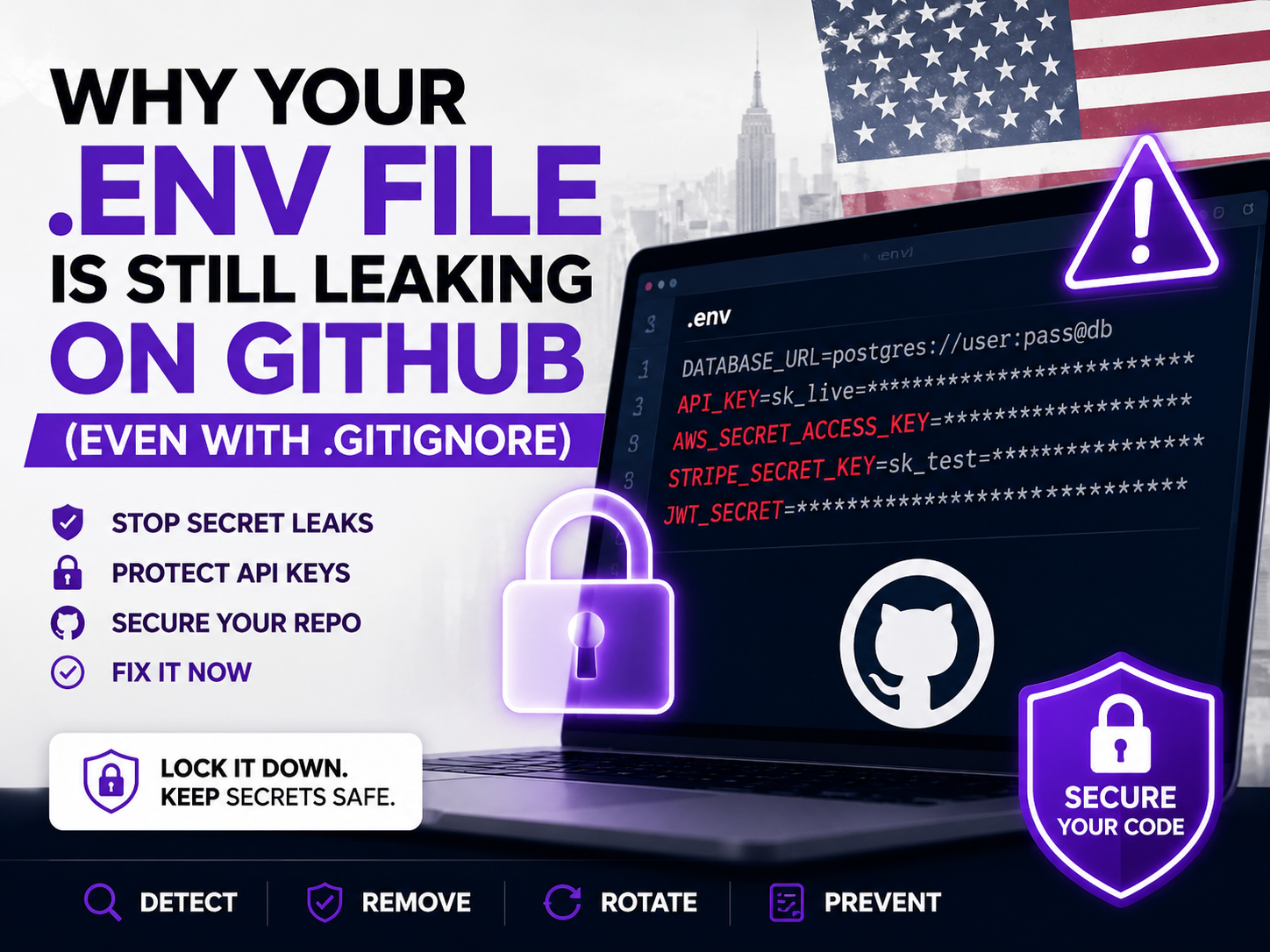 Why Your .env File Is Still Leaking on GitHub (Even With .gitignore)