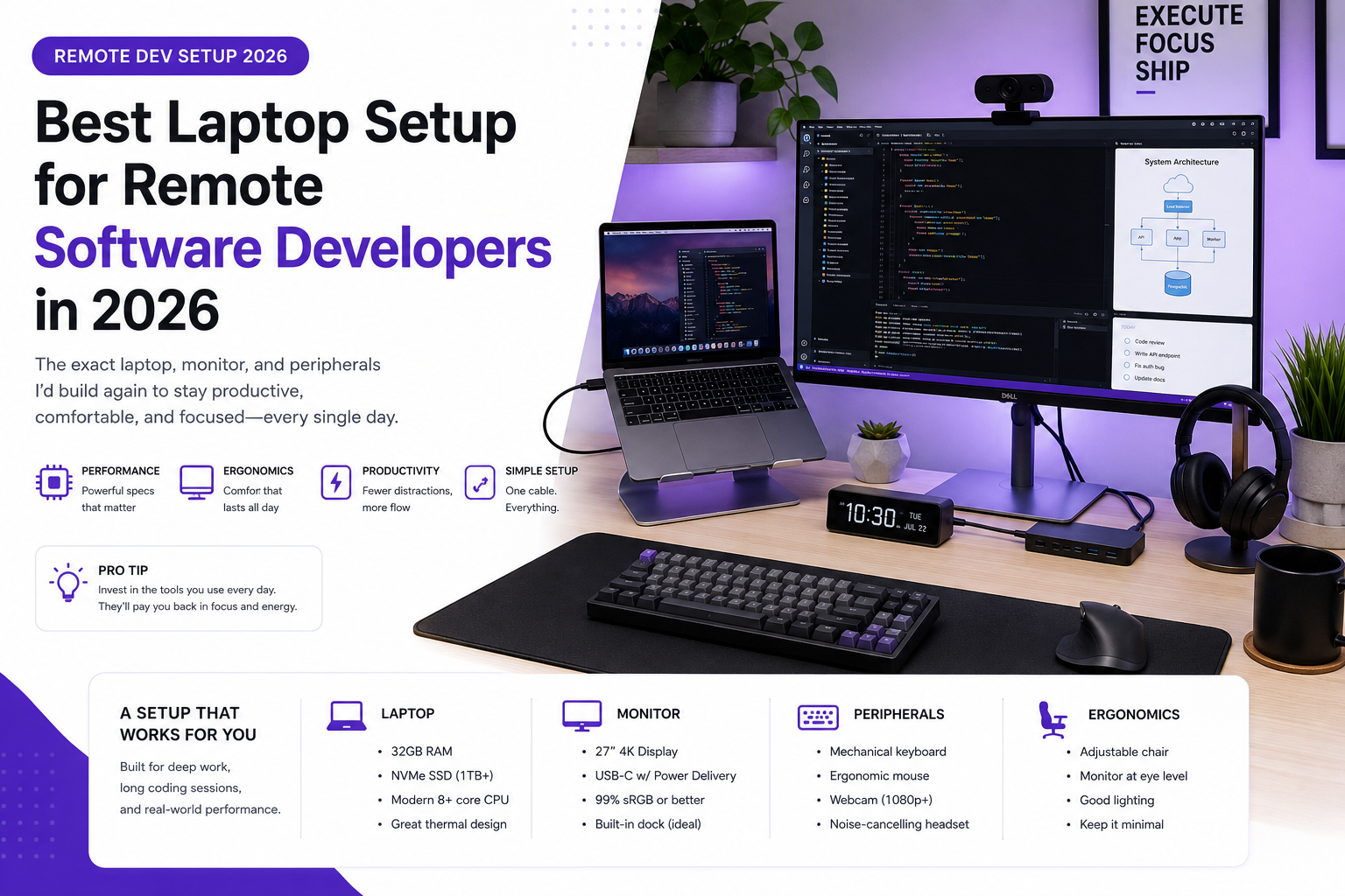 Best Laptop Setup for Remote Software Developers in 2026