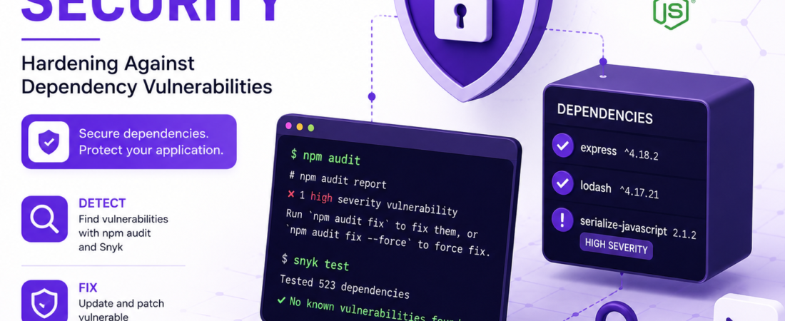Hardening Node.js Applications Against Dependency Vulnerabilities Using Snyk and npm Audit