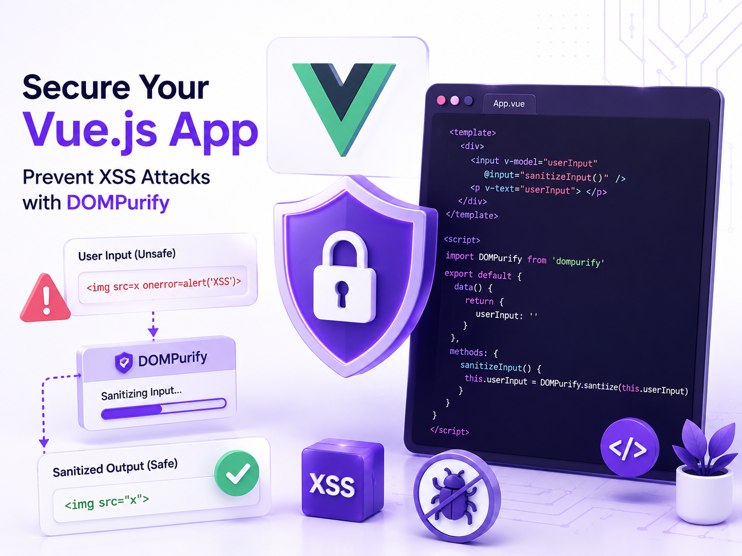 Protecting Vue.js against XSS